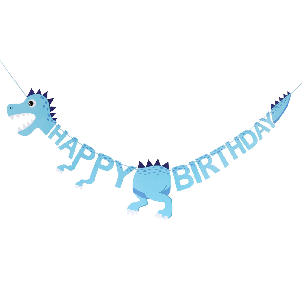Dinosaur Happy Birthday Banner